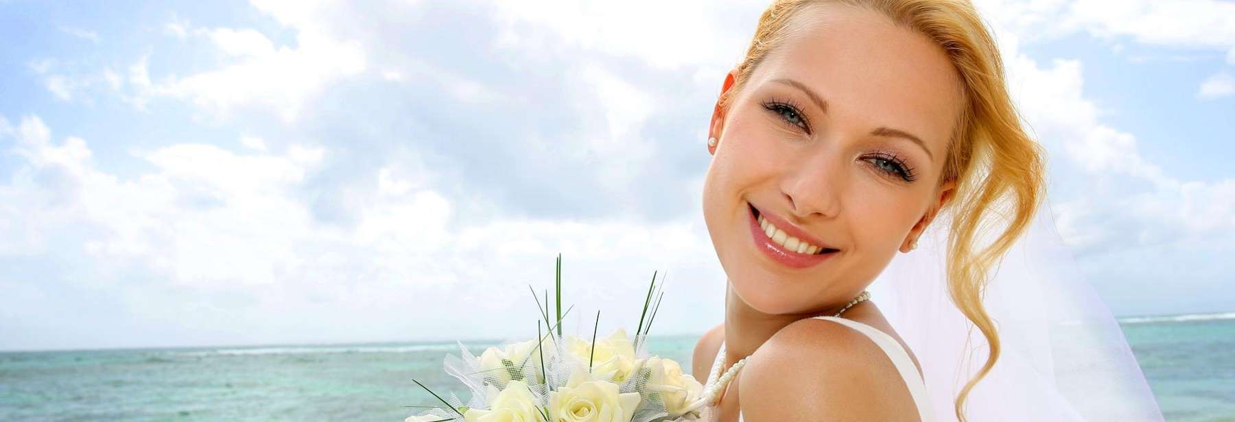 woman in a bridal dress