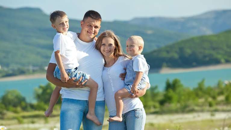 A picture of a family
